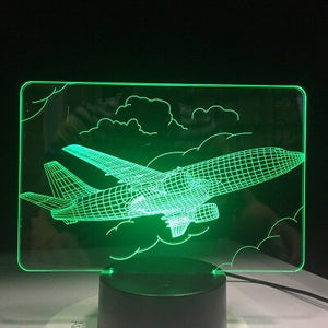 3D Plane Night Light