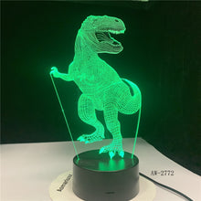 Load image into Gallery viewer, 3D Dinosaur Night Light