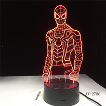 Load image into Gallery viewer, 3D Spiderman Night Light